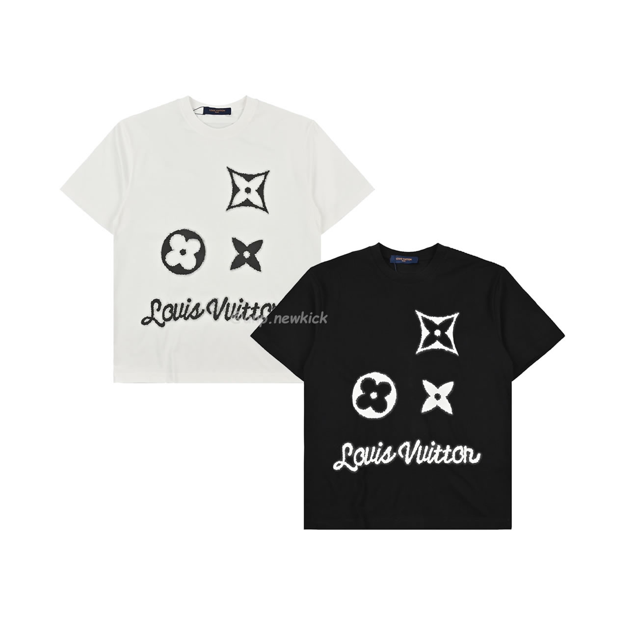 Louis Vuitton 24ss 3d Foam Printed Short Sleeves T Shirt (1) - www.newkick.vip
